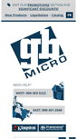 Mobile Screenshot of gbmicro.com